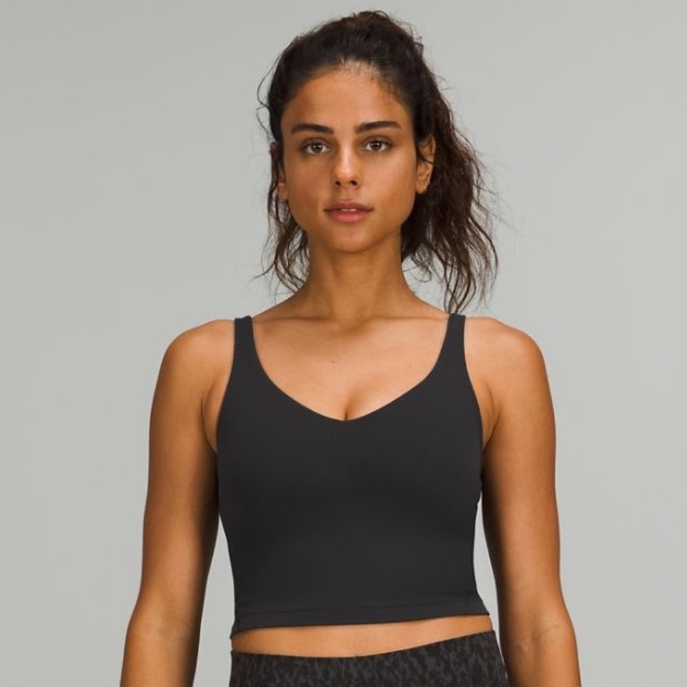 Lululemon Athletica Black Align Cropped Tank Top